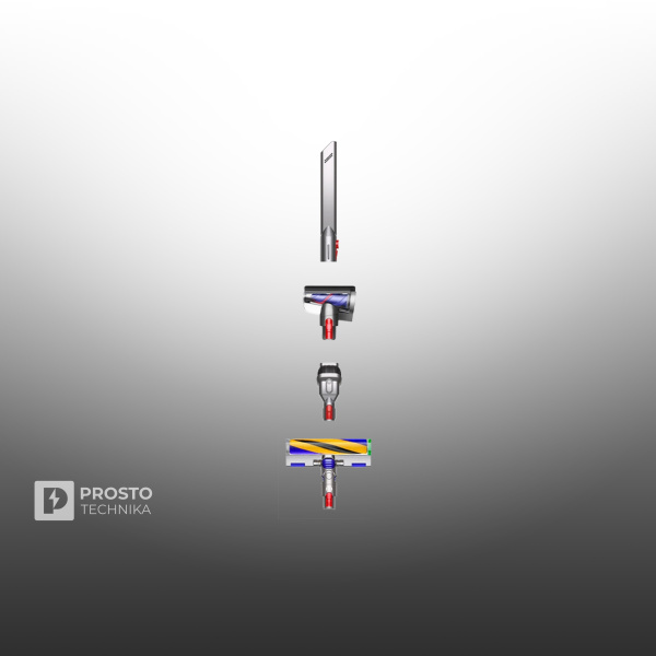 Пылесос Dyson V12 Detect Slim Fluffy (SV46), Blue/Nickel